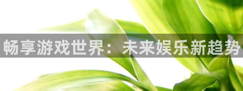 高德娱乐测速：畅享游戏世界：未来娱乐新趋势